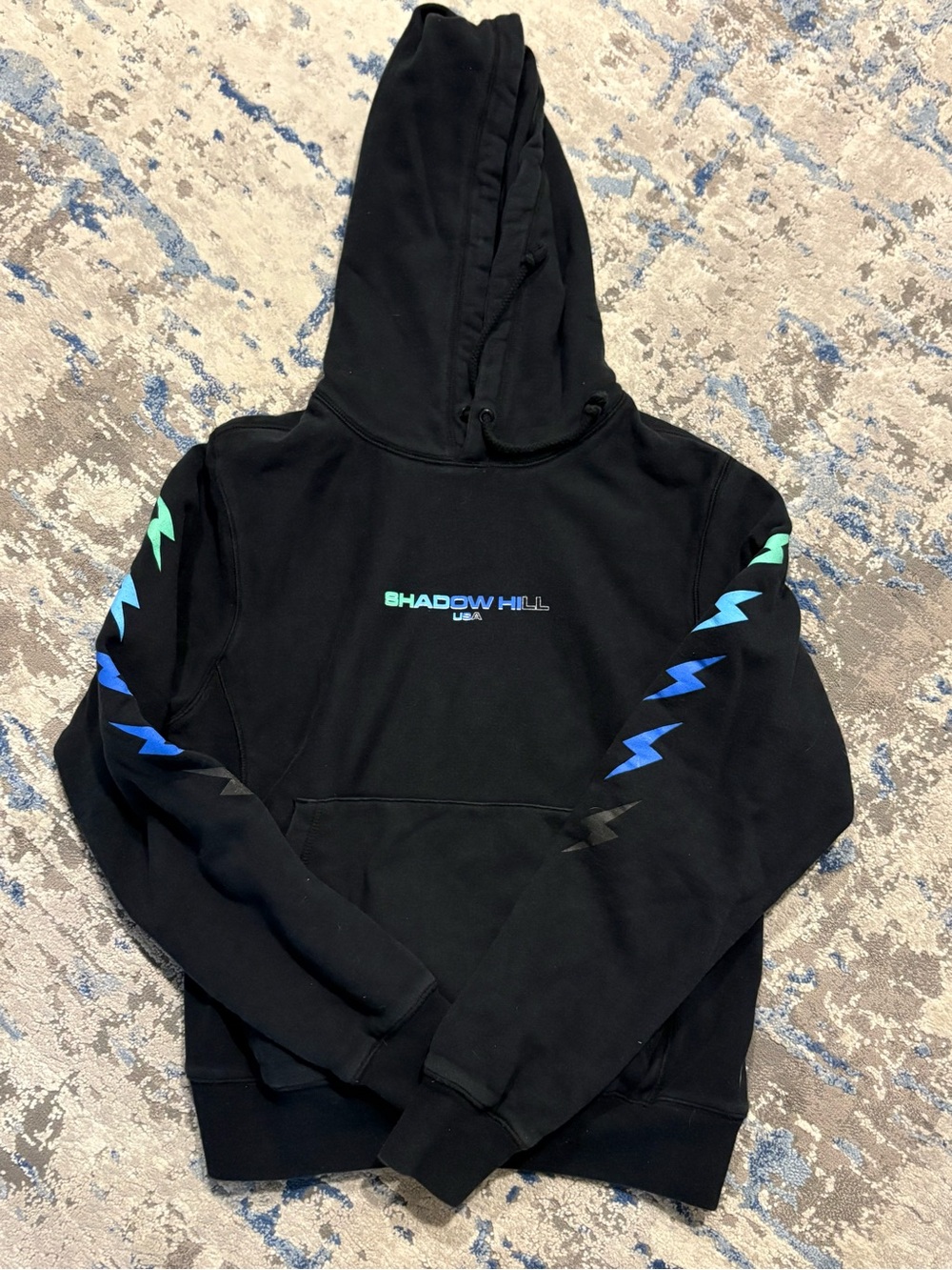 Shadow Hill Black Hooded Sweatshirt size XS
